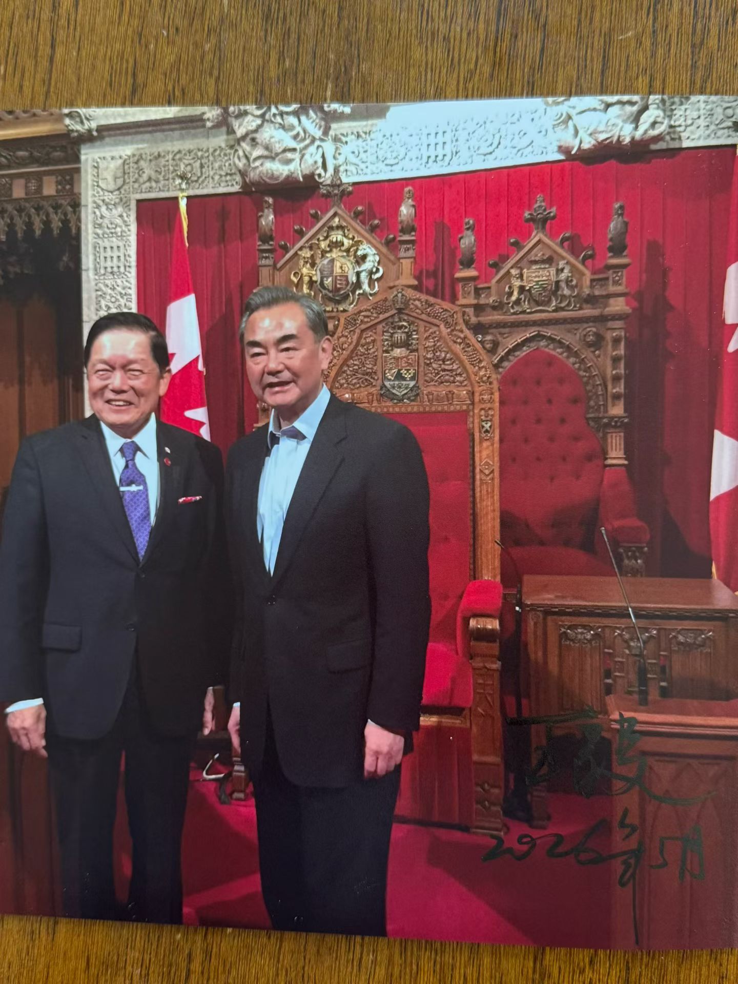 Victor Oh with visiting guests